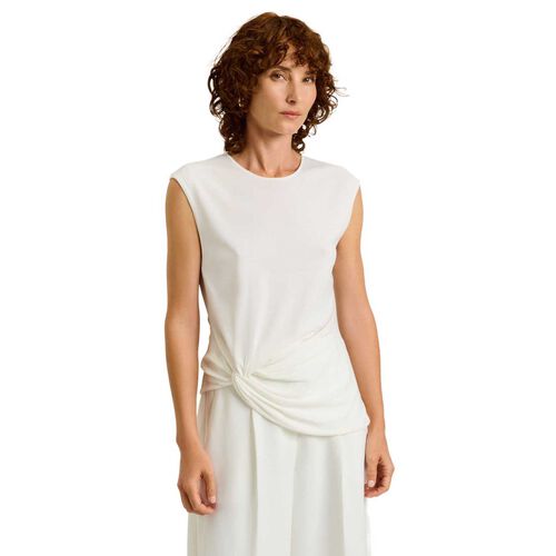 Veronika Maine Twist Front Knit Top